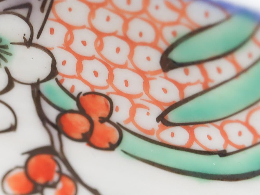 古伊万里 色絵 鳥図 盃洗