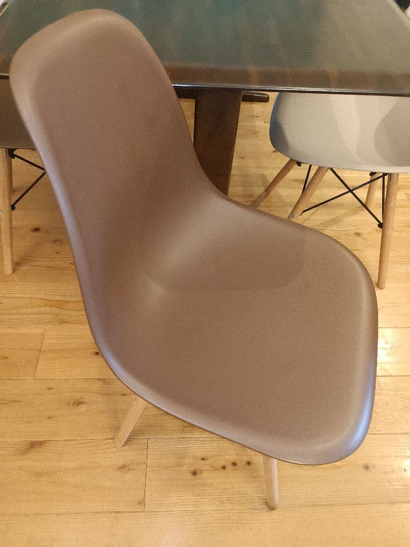 【福岡市＆近郊限定】ダイニングテーブル ダークブラウン 4脚付き