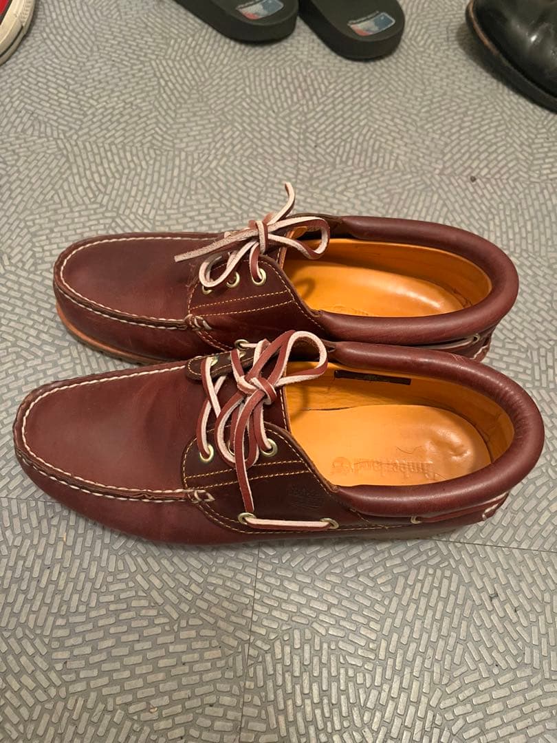 Timberland 3eye 26cm ローファー バーガンディ