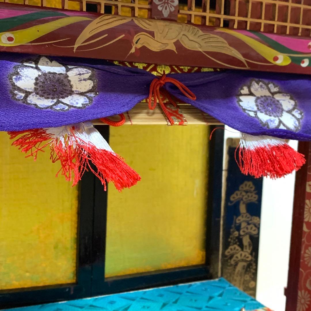 雛御殿 全長 50 cm 木製 直し パーツ不足あり 節句 雛祭り