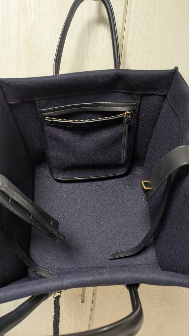 お値下げ　CELINE　セリーヌ　バック　ラゲージ　ファントム　ネイビー