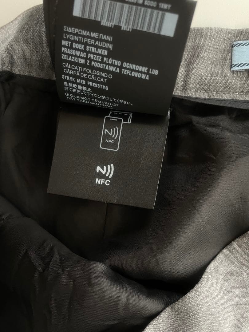 スカート Prada 2024 gray pleated flannel skirt