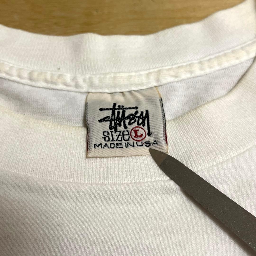中古 90s OLD STUSSY フォトTシャツ 白タグ USA製