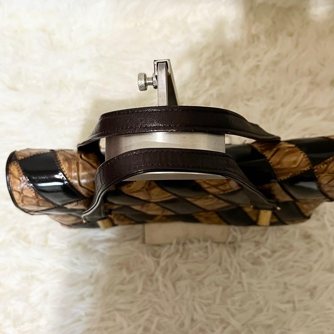 【希少】エキゾチック　ハンドバッグ　和装