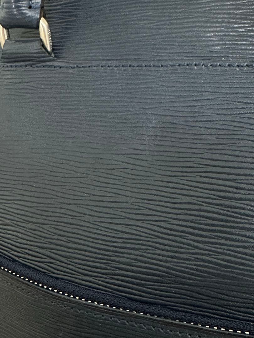 【新品】aniary ウェーブレザービジネスバッグDarkBlue