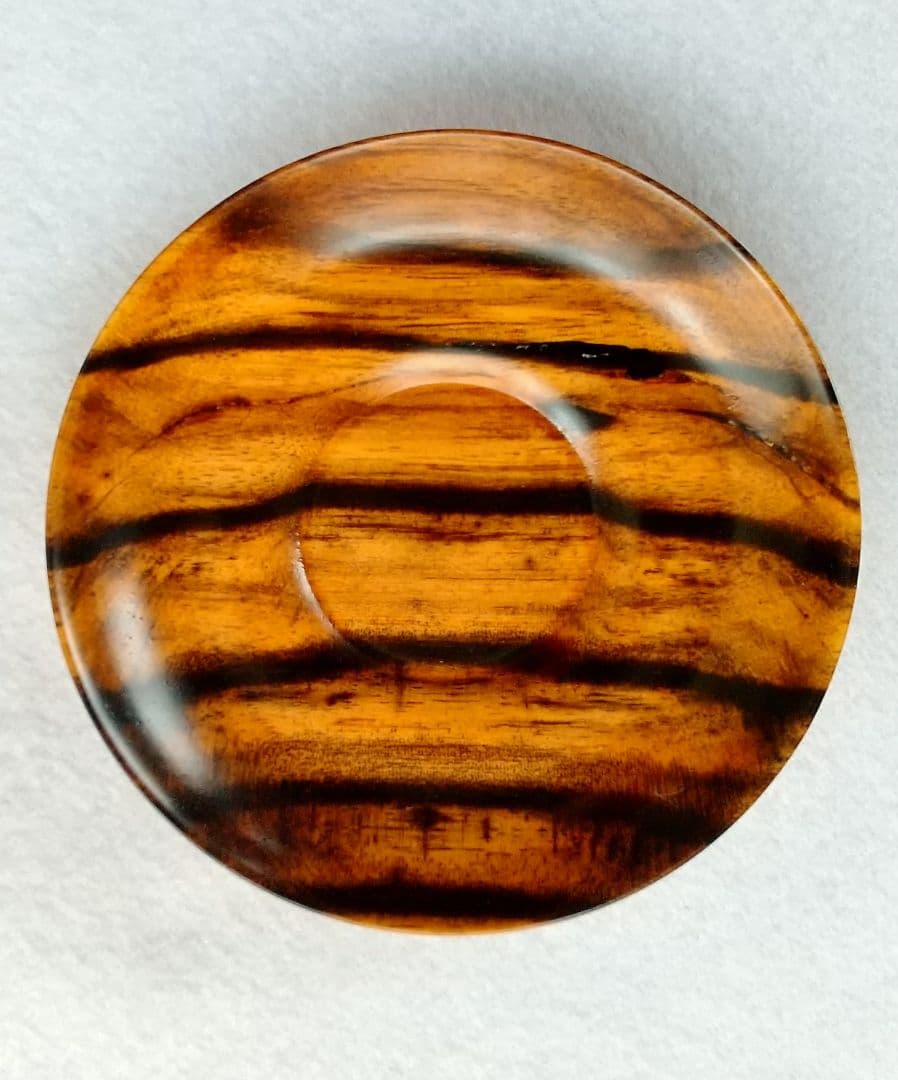 安く 買うホビー・楽器・アート - ◇希少◇ 黒柿の 茶托 5客と岳樺瘤