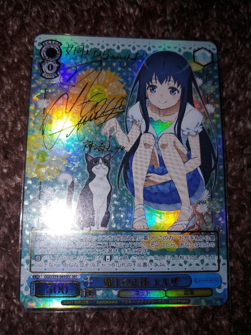 WS ヴァイスシュヴァルツ 魔王の正体 エルザ SEC サイン GGO SAO