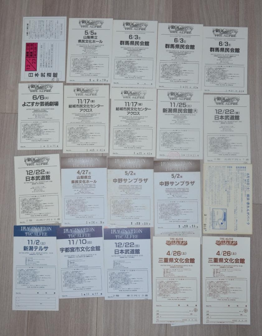 THE ALFEE メモリアルチケット96枚・チケットホルダー2個 セット