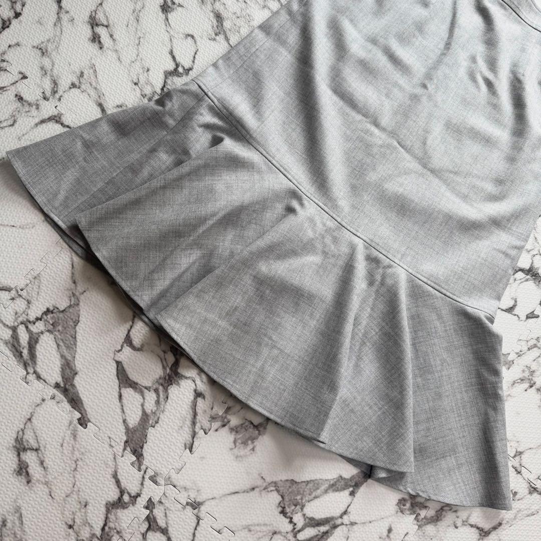 【新品タグ付き】Rene マーメイドスカート　22SS フレアヘム　サマーウール