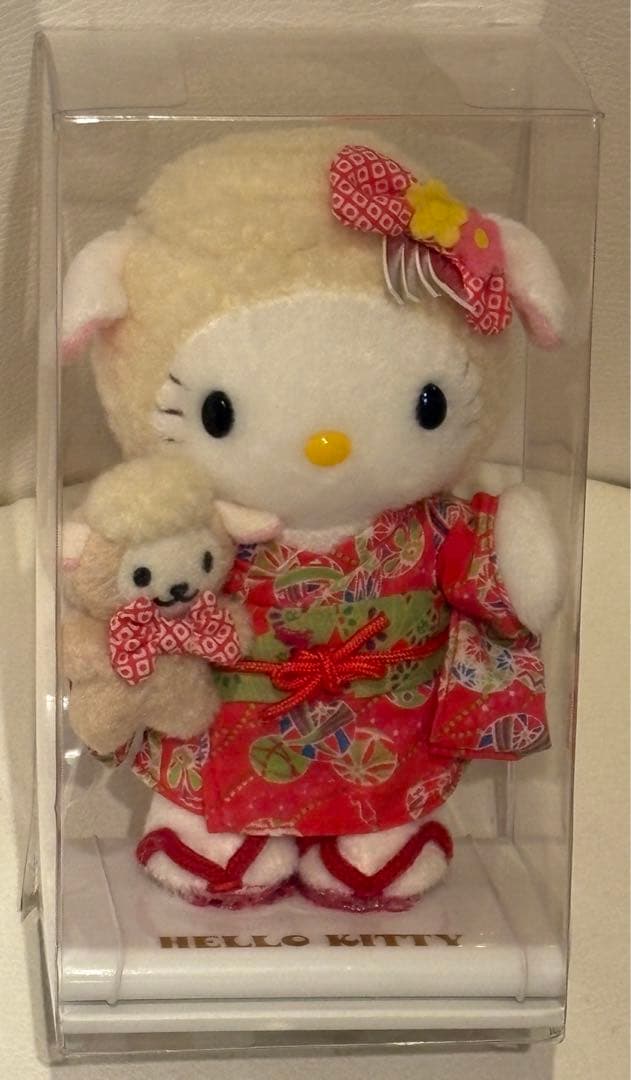ハローキティ きもの　着物　ぬいぐるみ　新品　ケース入り　2000年