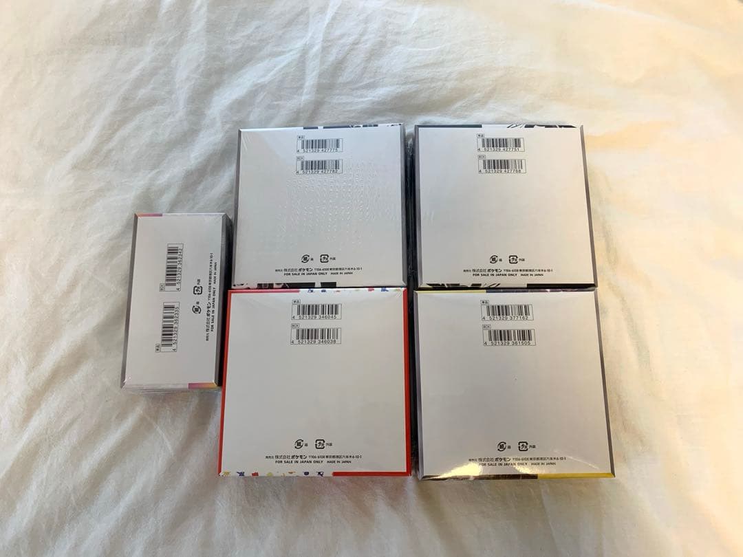 ポケモンカード シュリンク付き 5BOXまとめ売り