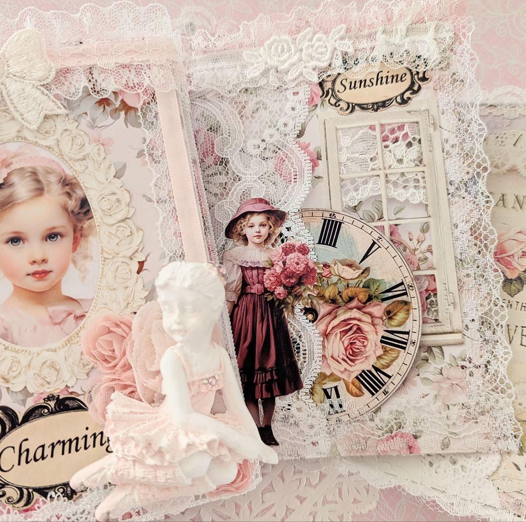 薔薇とレースのロマンチックスィートジャンクジャーナル*Charming*