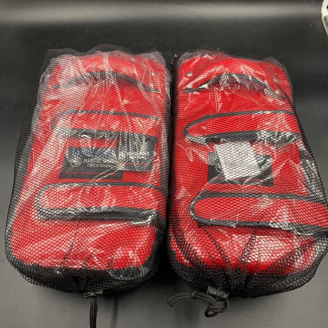 a246 マーシャルワールド　キックミット　KM-40-RDBK ２個セット マーシャルワールド 2個セット キックミット 超軽量タイプ 300g 空手