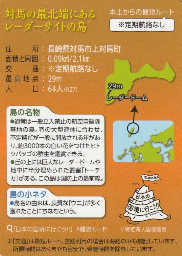 離島カード 長崎県 海栗島