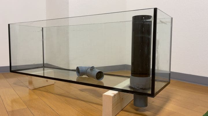 90cm 小売 リフジウム サブ水槽 オーバーフロー ガラス水槽