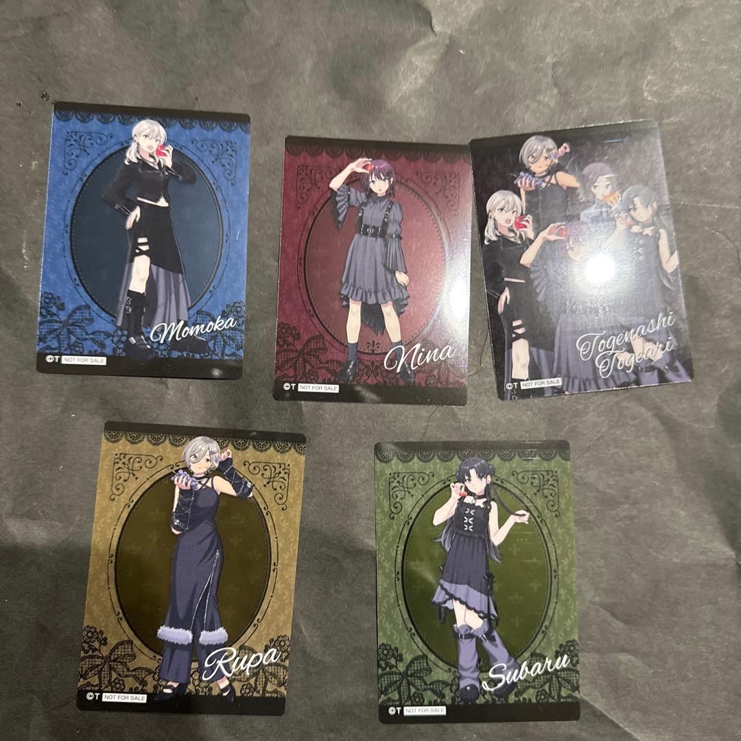 ガールズバンドクライ HMV BIGアクリルスタンド５点&イラストカ－ド＆特典