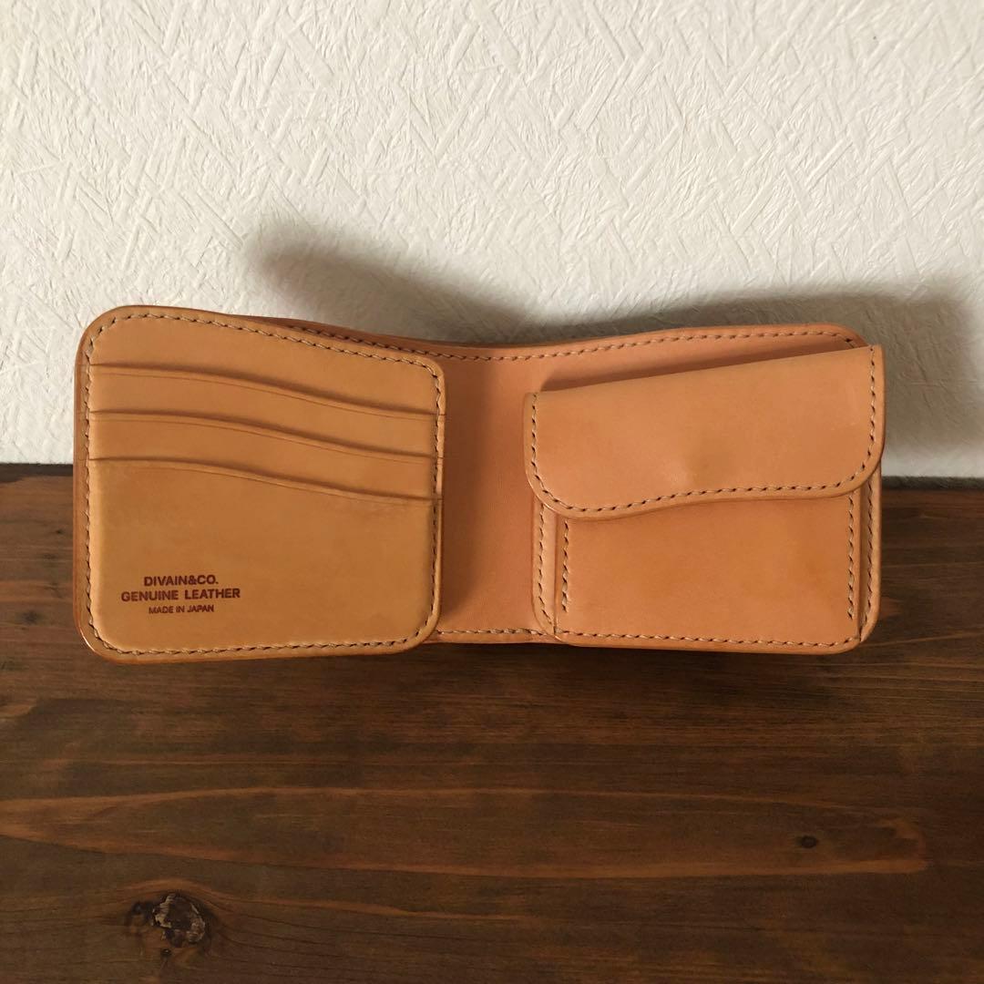 フリッカー 1ブライドルレザー ダブルバット コンパクト 財布 ナチュラル