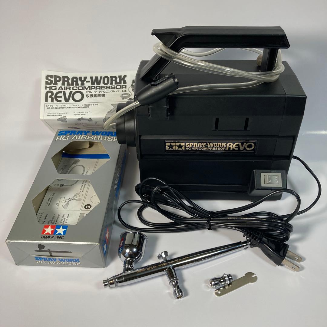 TAMIYAタミヤスプレーワークコンプレッサーREVOレボ/エアーブラシセット TAMIYAタミヤスプレーワークコンプレッサーREVOレボ/エアーブラシ