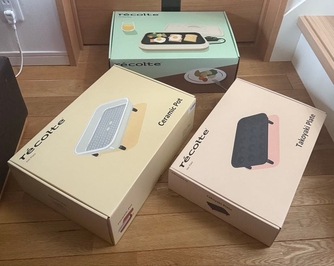 未使用！！【recolte ホットプレートベーシック＋オプション2種セット