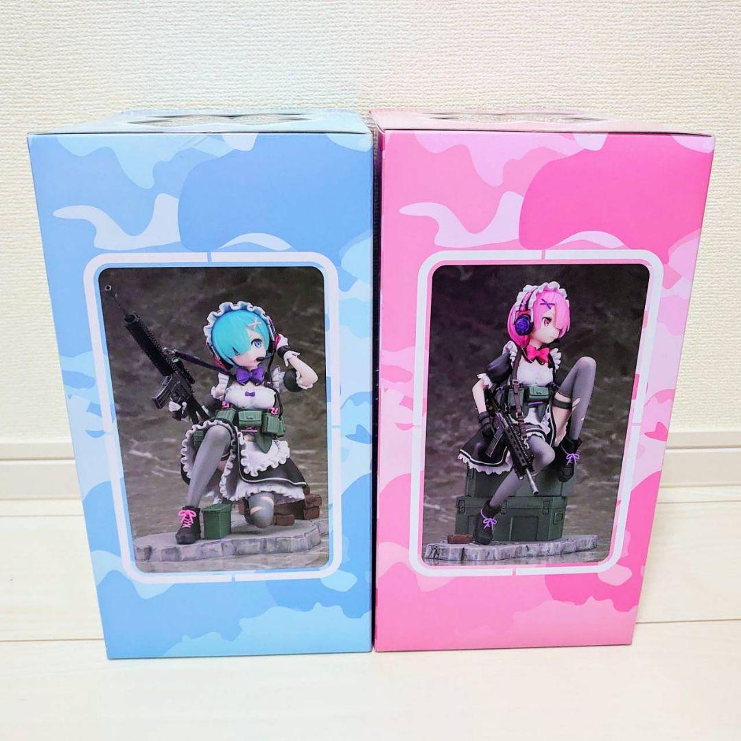 Re:ゼロから始める異世界生活 リゼロ フィギュア レム ラム ミリタリー