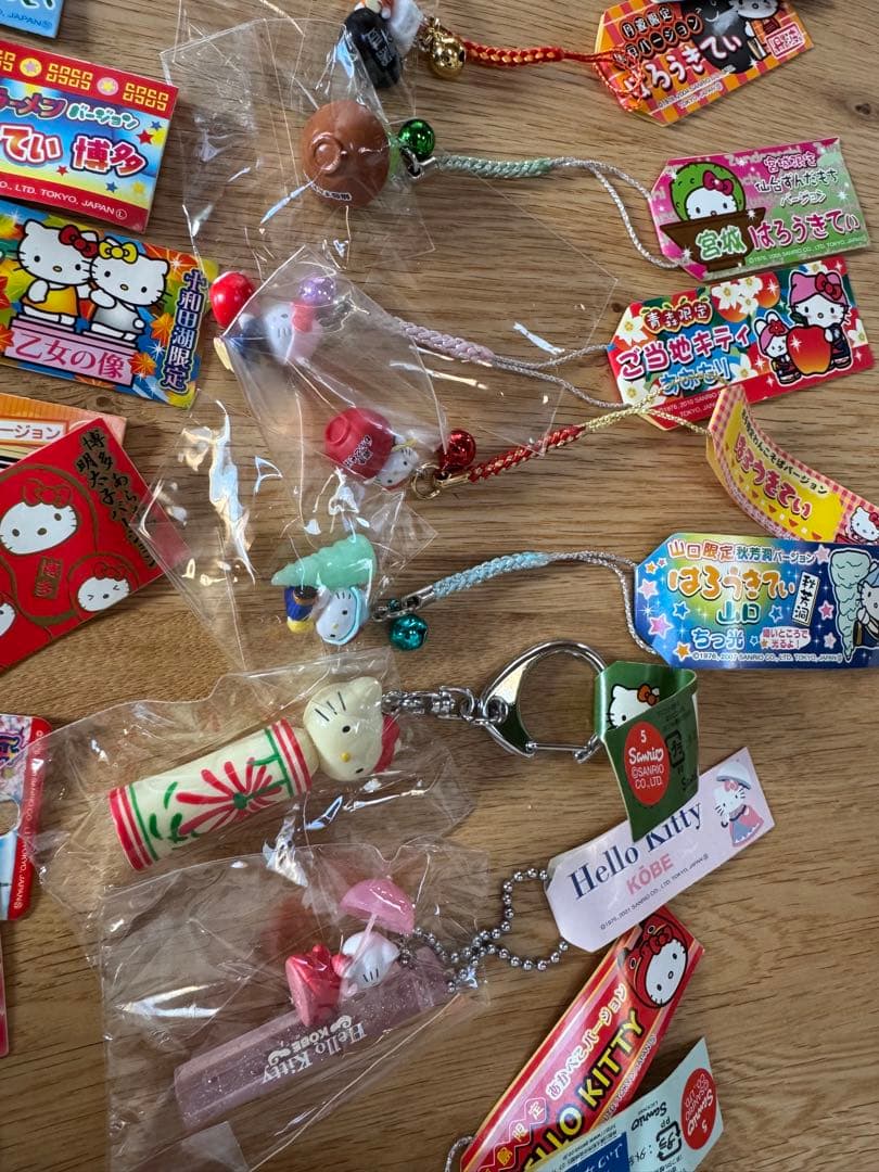 へ*可様 ハローキティ 根付セット 36個　ご当地限定多数