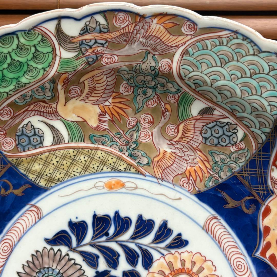 江戸時代◎古伊万里 赤絵 大皿 正月 御節 おもてなし