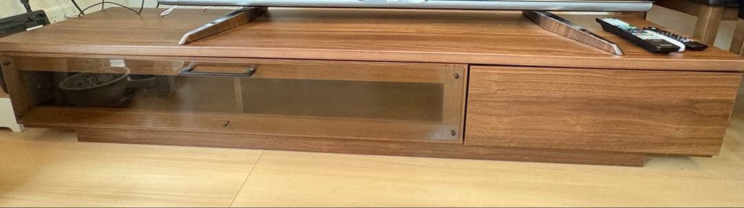 メルちゃん　ウッド調ガラス扉付き　テレビ台 AS-FEL980 ナチュラル キャスター付テレビ台 幅98㎝ – asahiwood