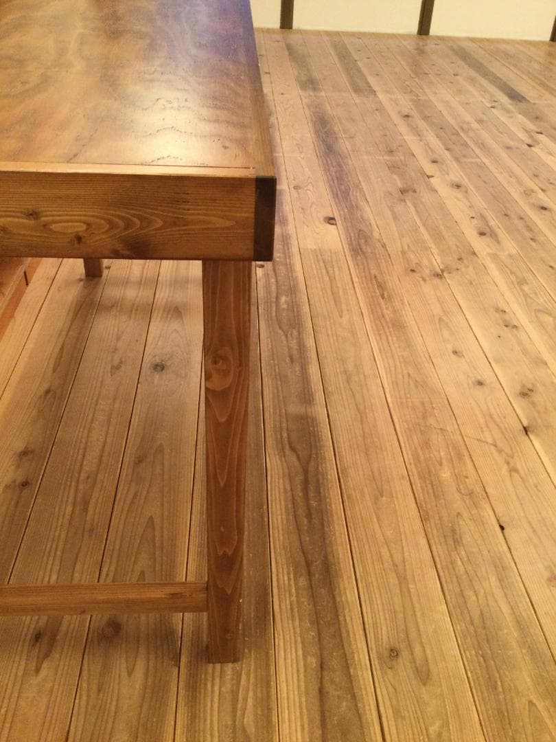 中古アンティーク机】木製シンプルデザインテーブル 中古アンティーク