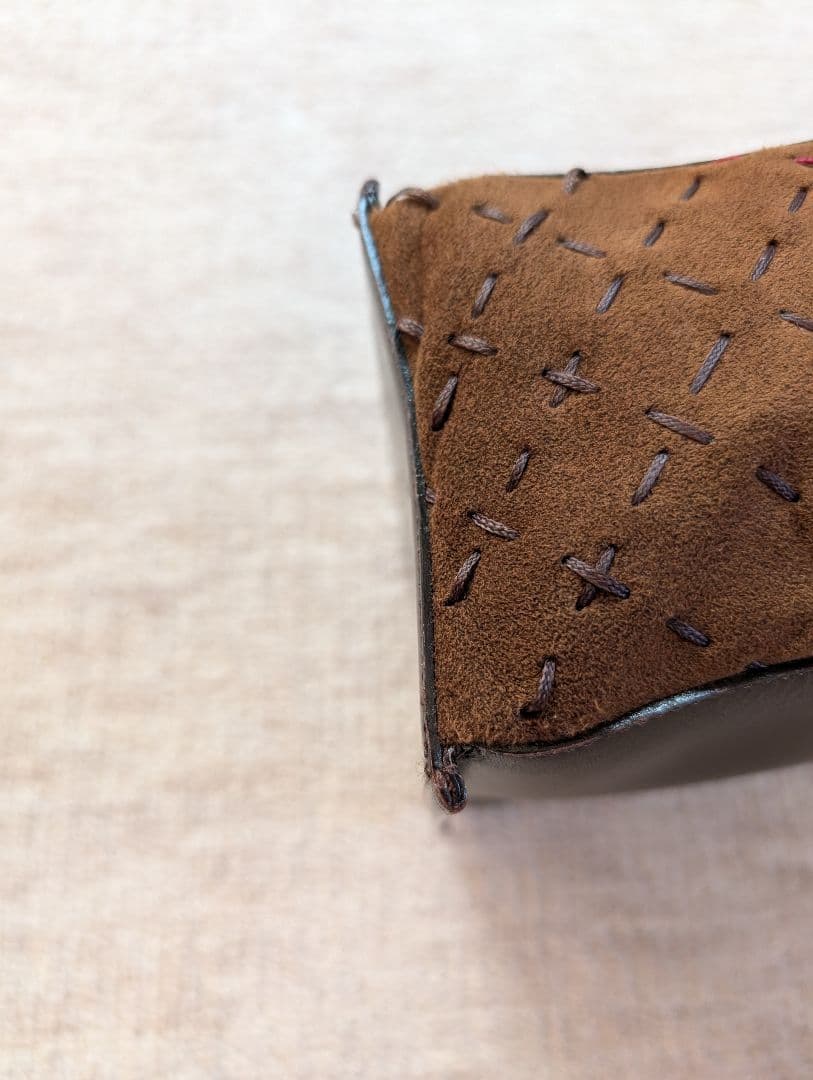 バーバリー　ハンドバッグ　スクエア　ノバチェック刺繍　レア　ブラウン　ミニ