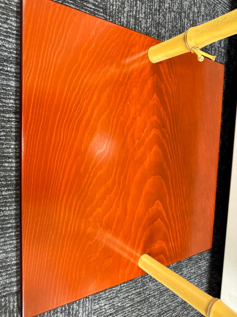 平安満樹 松摺漆 三友棚 赤色