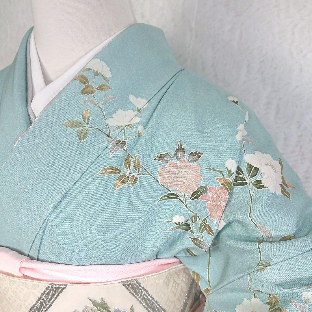 ☆正絹 訪問着 4点 フルセット 入学式 卒業式 結婚式 お宮参り 七五三