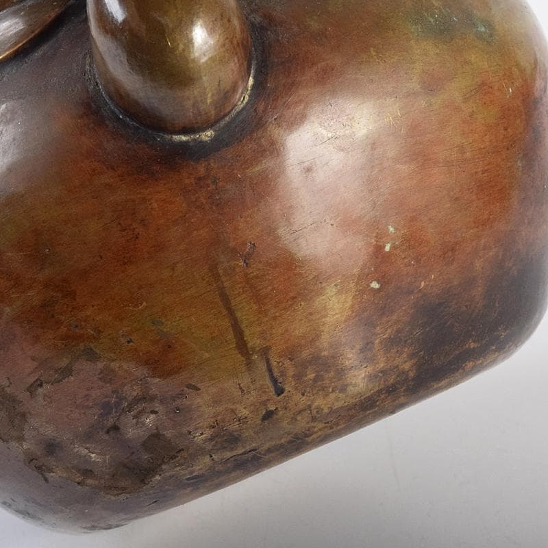 煎茶道具 黄銅 湯沸し 急須 時代箱付 D R7771