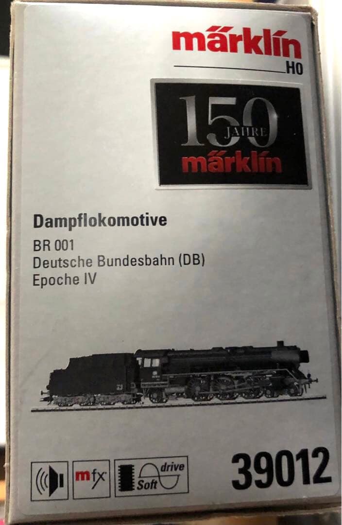 鉄道模型　メルクリン 蒸気機関車 BR01 39012 mfx 発煙筒付