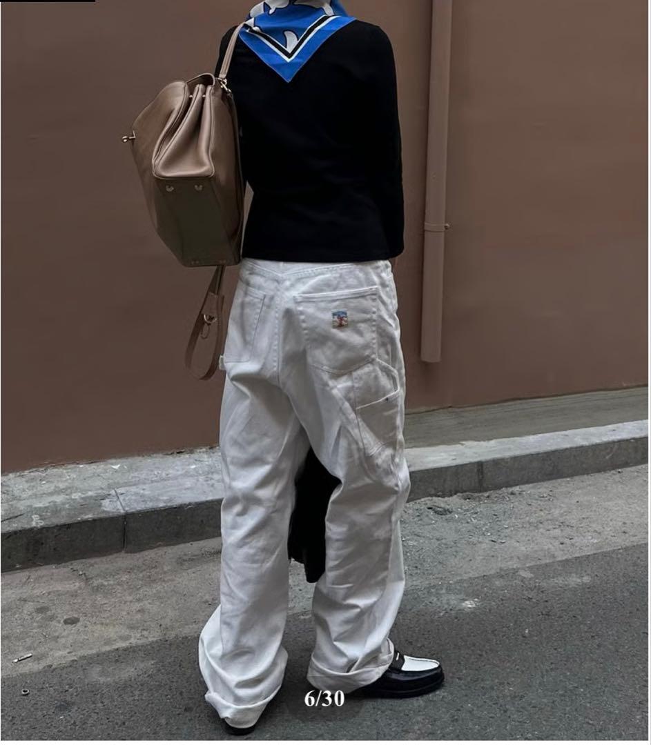 ok.soon×piccadilly コットンホワイトペインターパンツ　サイズ3