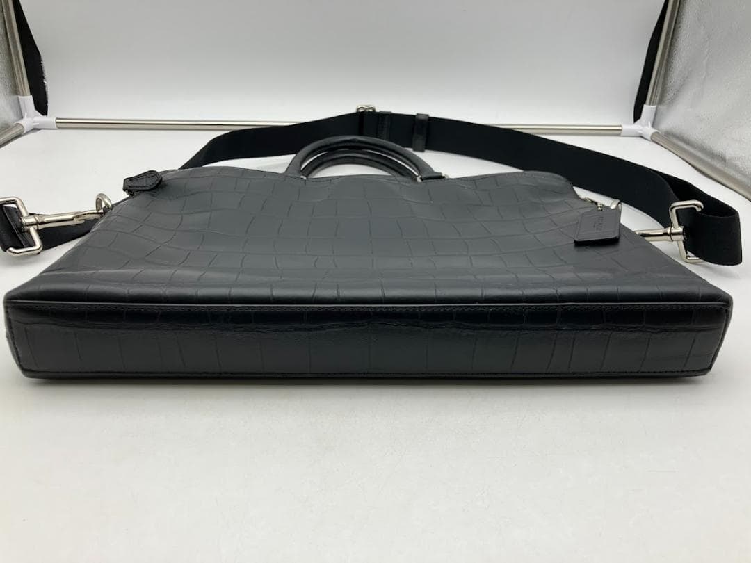 COACH ビジネスバック　レザー　ブラック　2Way