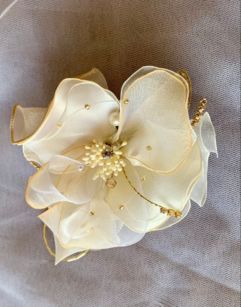 TOKYO SOIR ブローチ　コサージュ 東京ソワール コサージュ ブローチ パール プチソワール オフホワイト