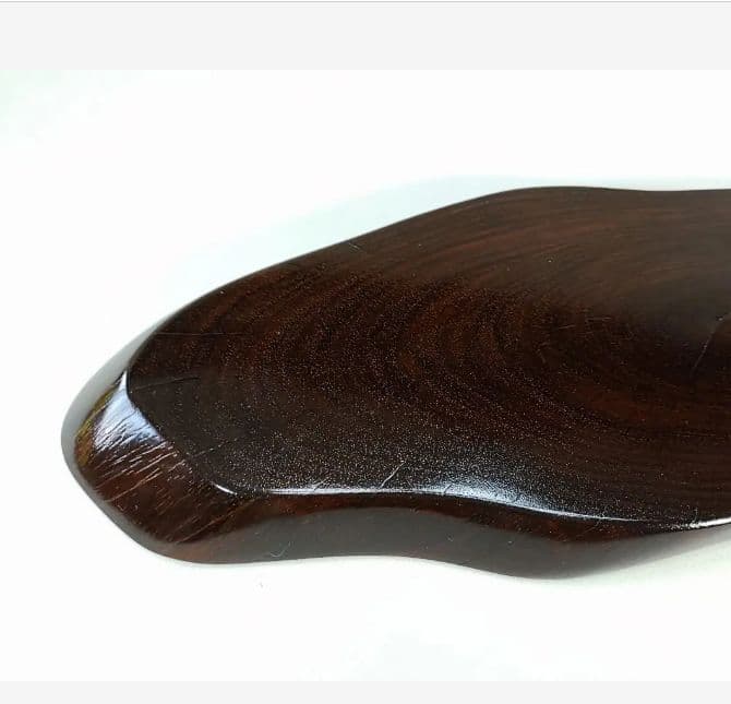 [未使用 美品]　本紫檀　平花台　唐木　無垢材　希少　紫檀　花台　平台　日本製