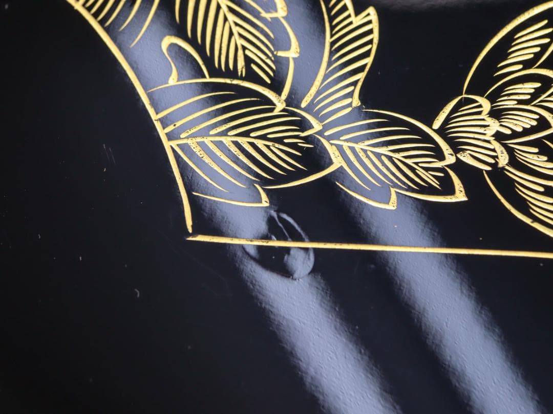 輪島塗 沈金四段重 重台 共箱