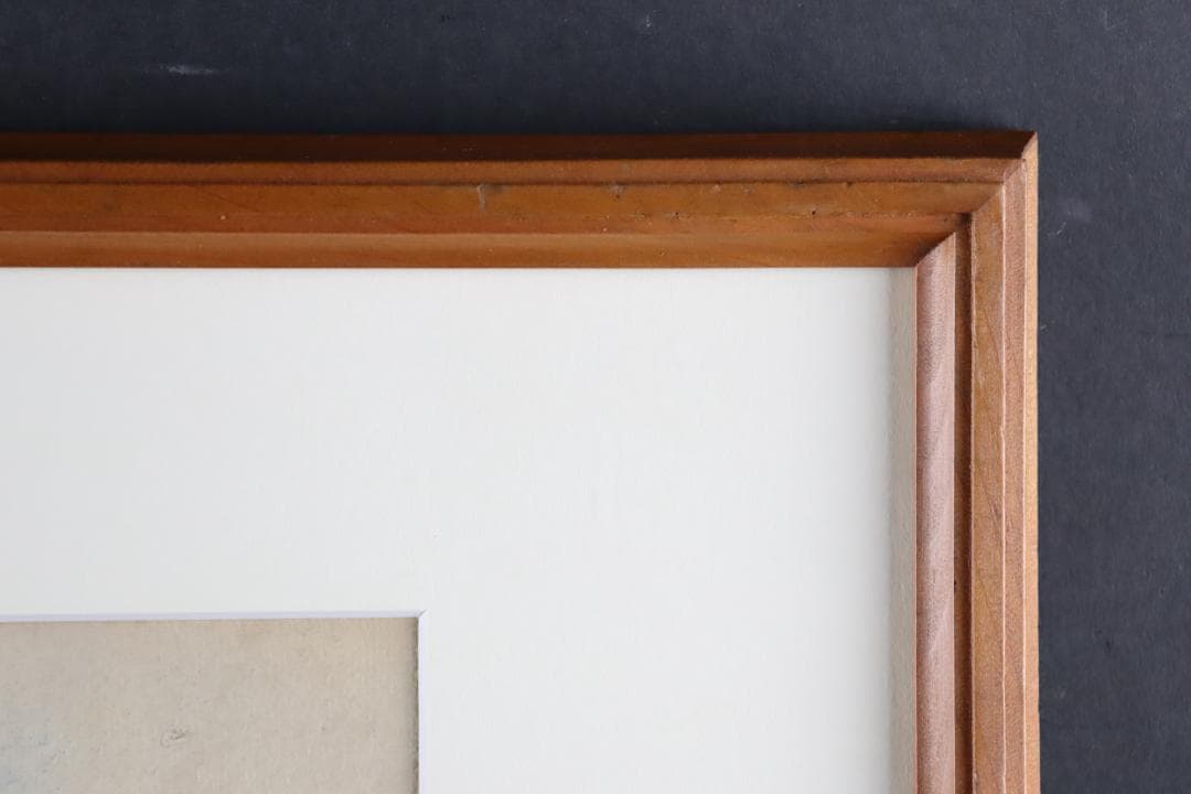 真作保証 三宅克己 風景画 水彩5号 タトウ箱 油彩技法を用いて水彩表現の開拓者