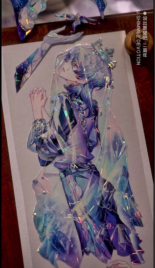 【9413】海外　マステ　3/5/巻　貝殻光マスキングテープ　人物系