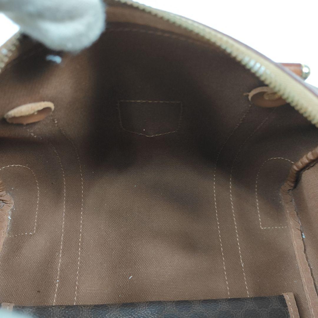 CELINE　ミニボストン　マカダム トリオンフ 2way　PVC　レザー