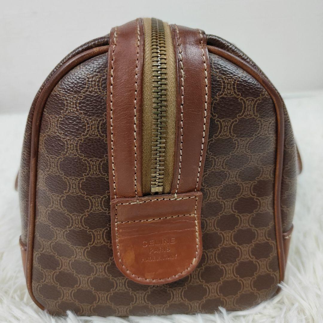 CELINE　ミニボストン　マカダム トリオンフ 2way　PVC　レザー