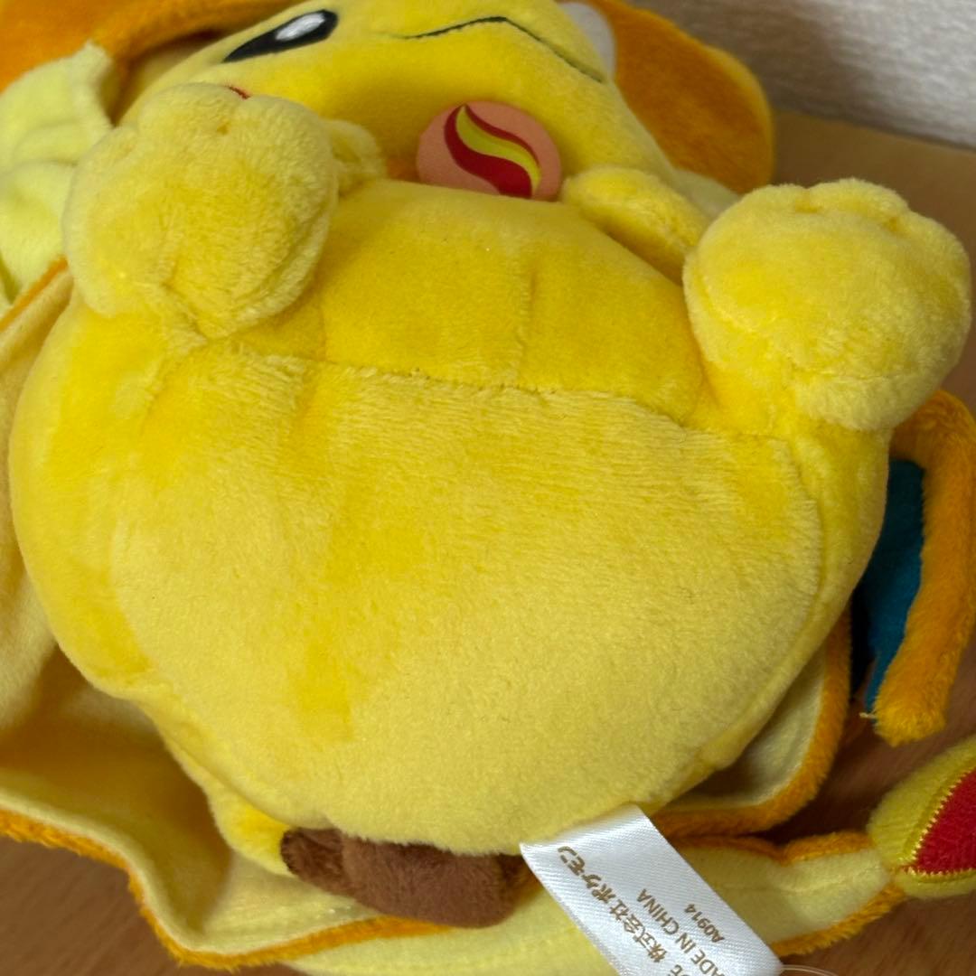 ポケモンセンター メガトウキョー限定 リザードンポンチョ ピカチュウ ぬいぐるみ
