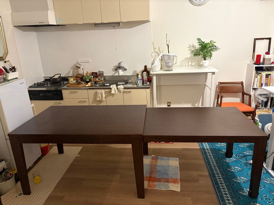 ケユカ KEYUCA エクステンション ダイニングテーブル スライド 伸長式