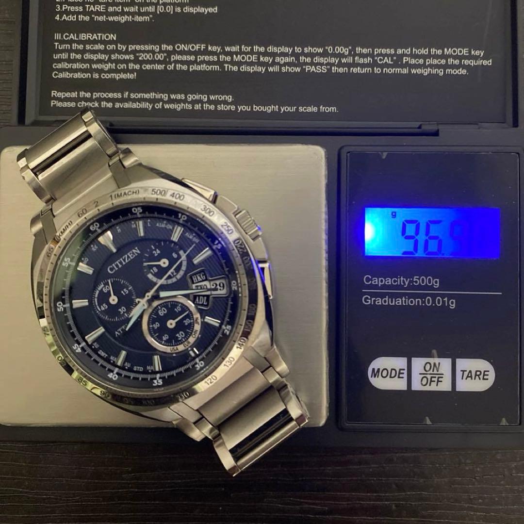 【稼働品】シチズン アテッサ H610-T016791電波ソーラー チタン