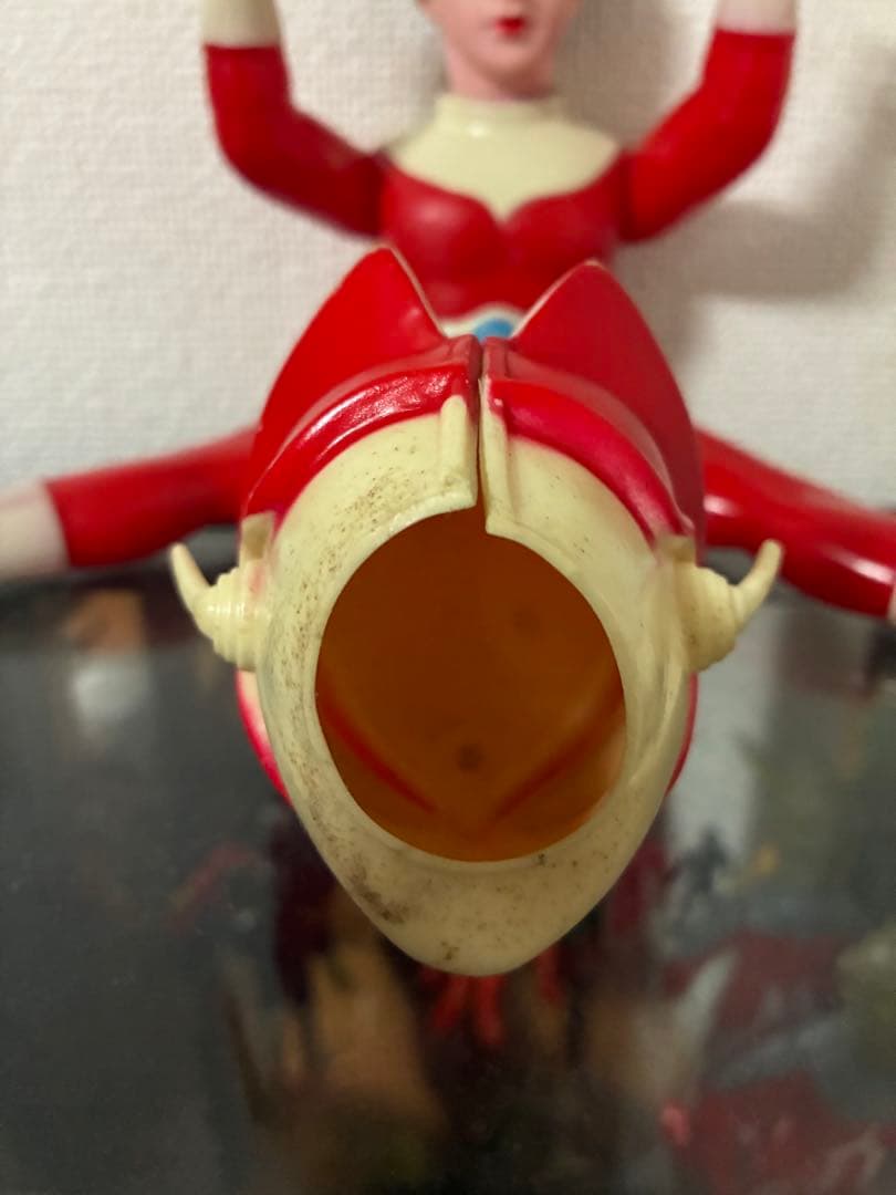 当時物 ブルマァク レッドマン 面取れソフビ