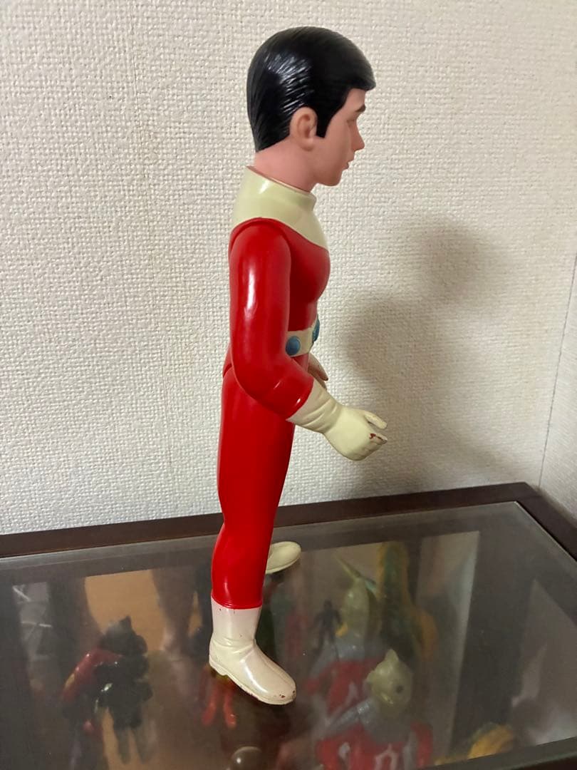 当時物 ブルマァク レッドマン 面取れソフビ