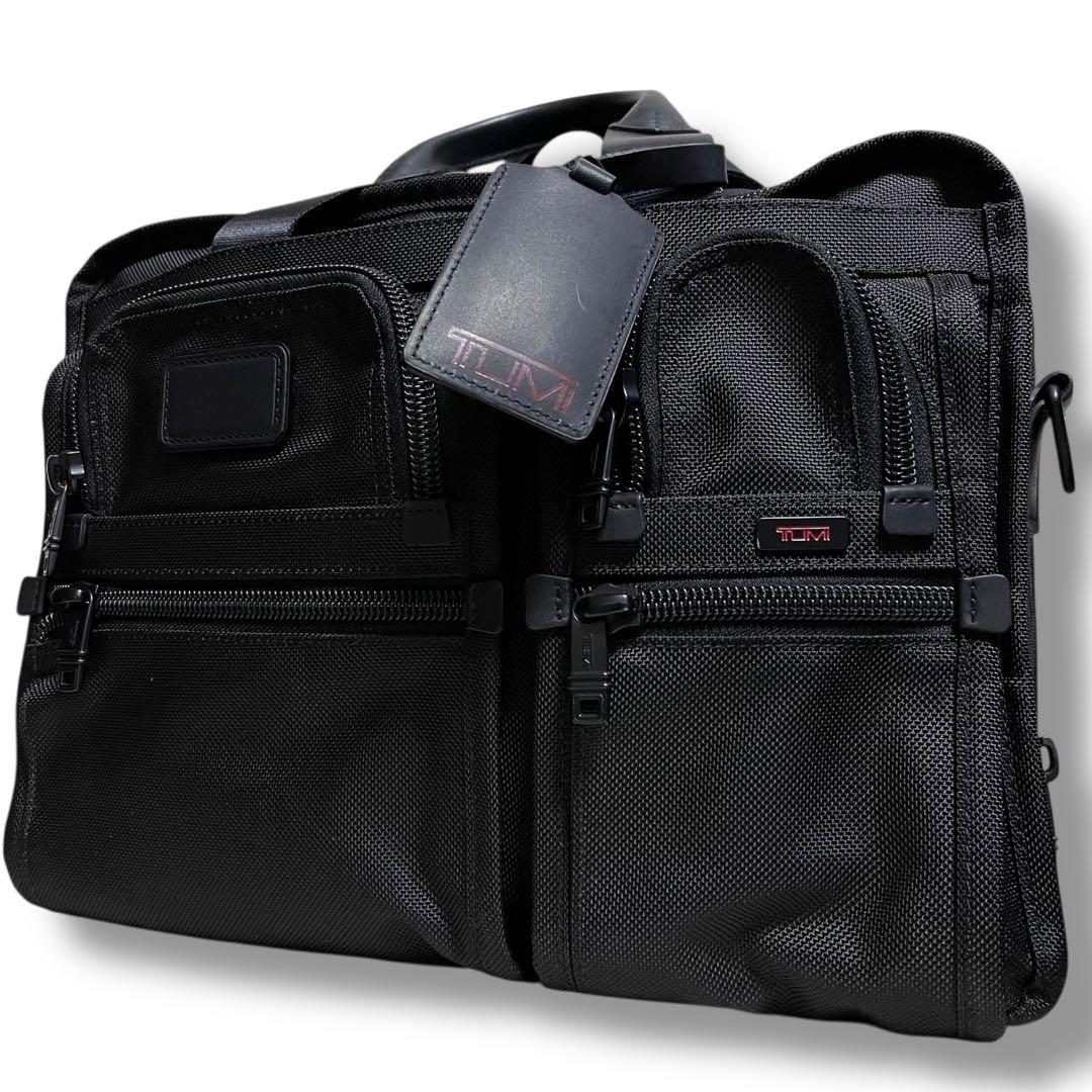 未使用級✨TUMIビジネスバッグ 2層 2way マチ拡張 26141DH 黒