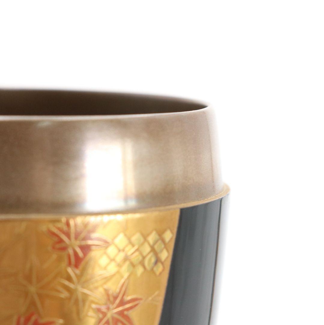 昇山作 誰が袖蒔絵 大棗 銀溜塗 螺鈿 茶道具 共箱 UM694 N5