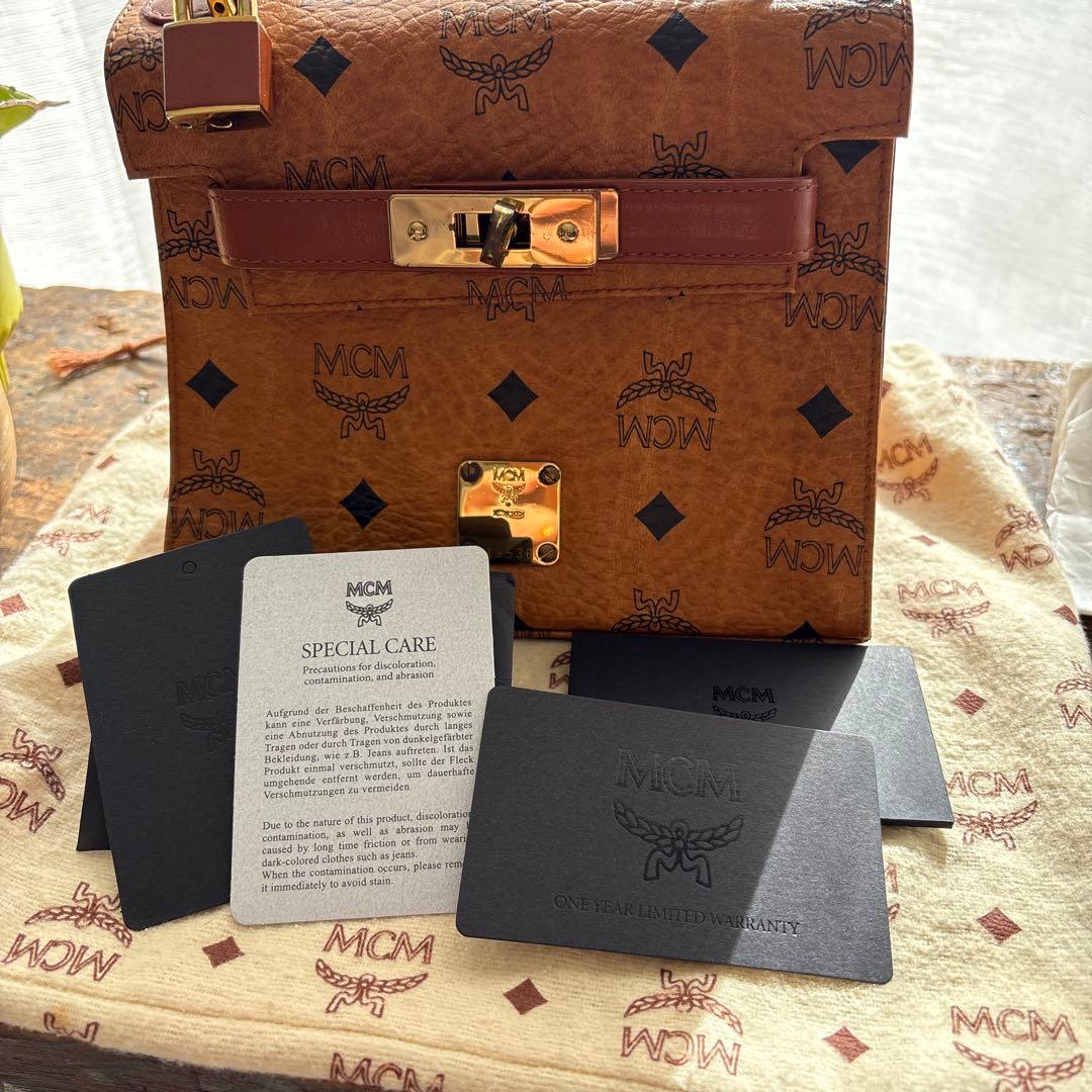 《MCM 》ビンテージ　ミニケリー　2ウェイバッグ